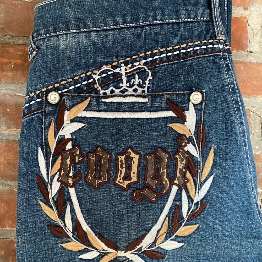 🔥COOGI🔥Embroidered Royal Denim Jeans🔥